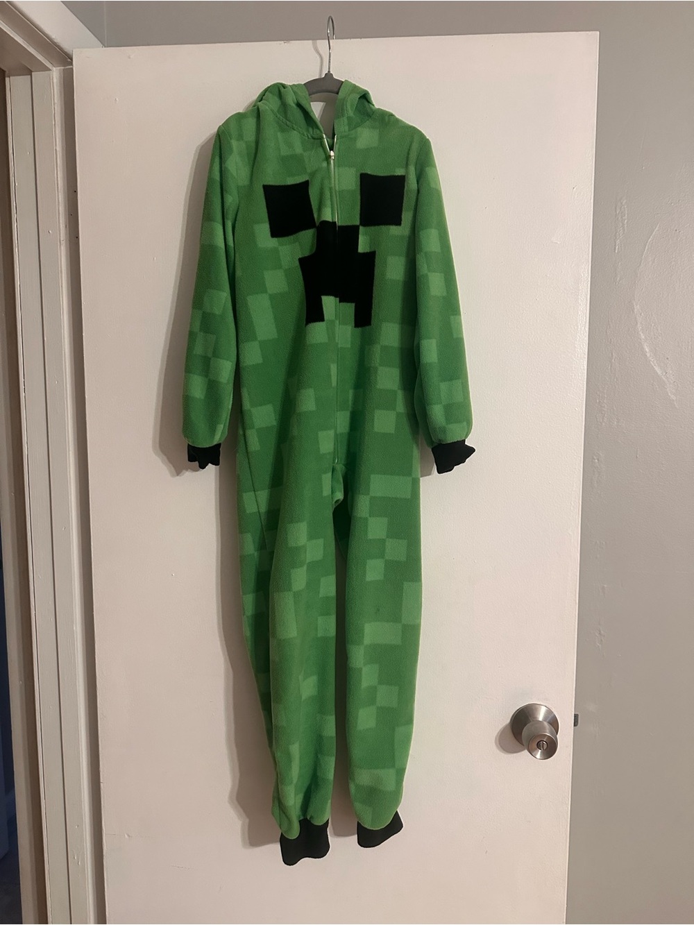 Minecraft Creeper Kids Halloween Onesie Costume - Size Small (8)